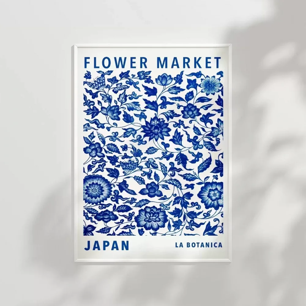 Flower Market Japan Poster