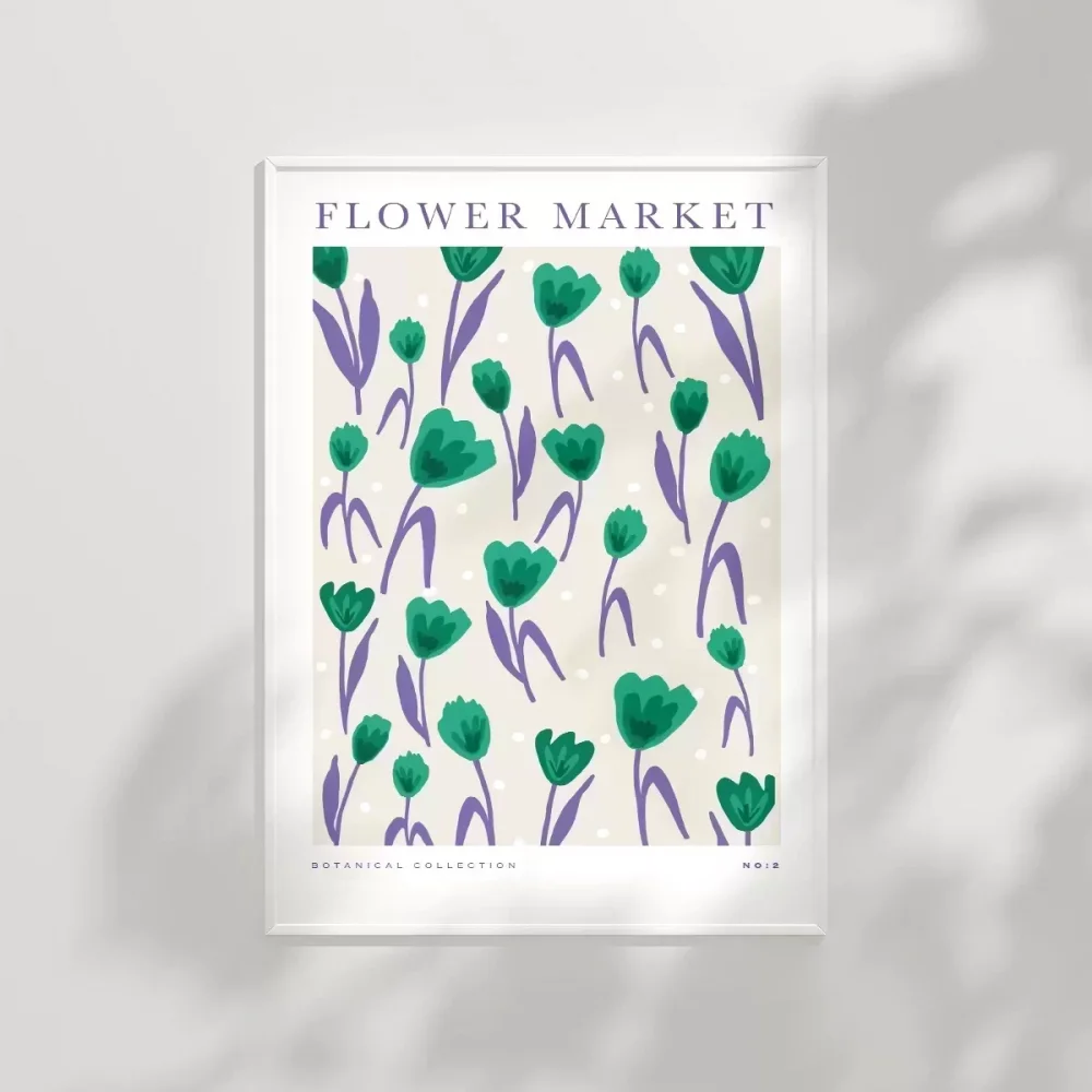 Flower Market No 2 Poster