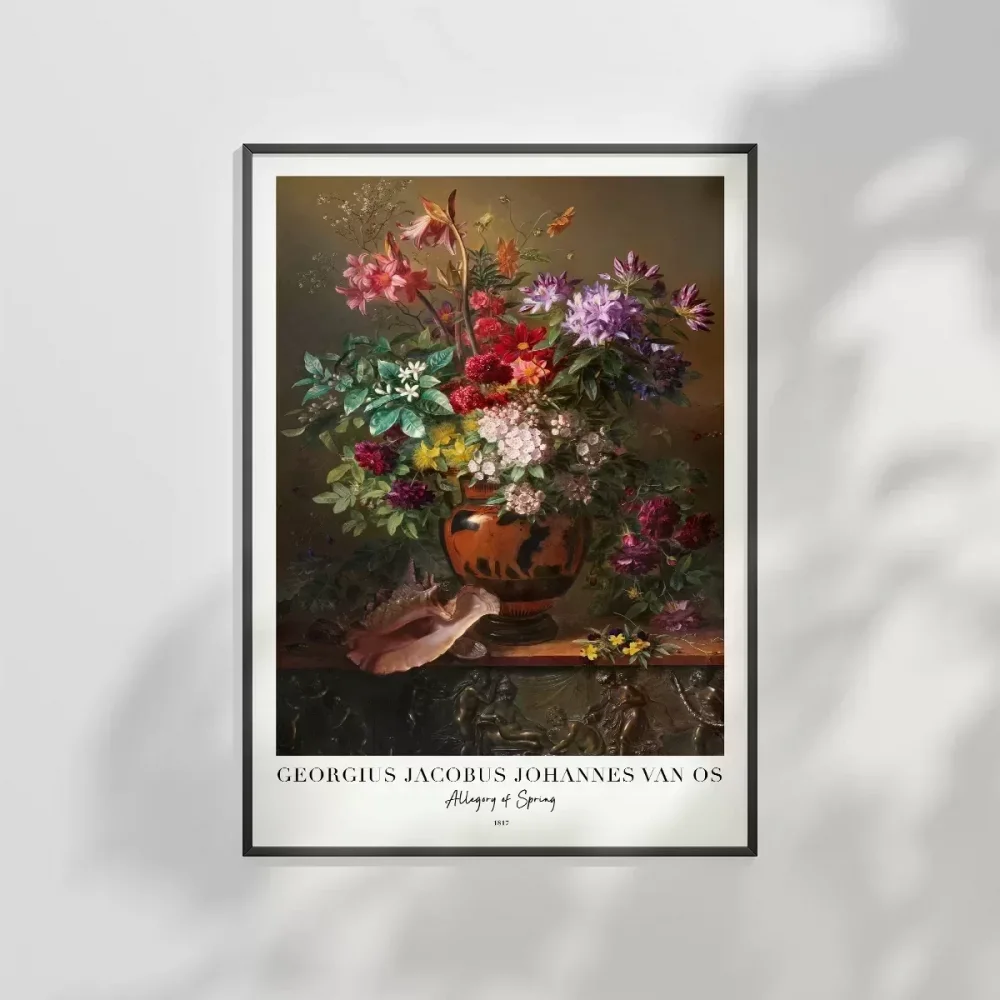 Georgius Jacobus Johannes Van Os Bahar Alegorisii Poster