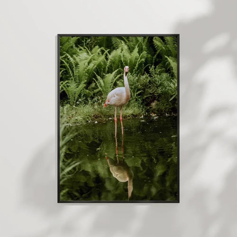 Gölette Turna Kuşu Poster