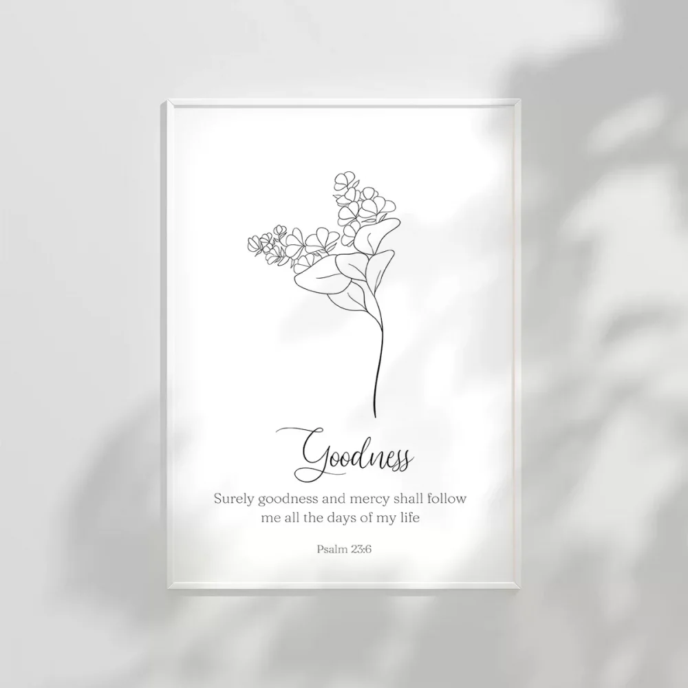 Goodness Temalı Minimalist Poster