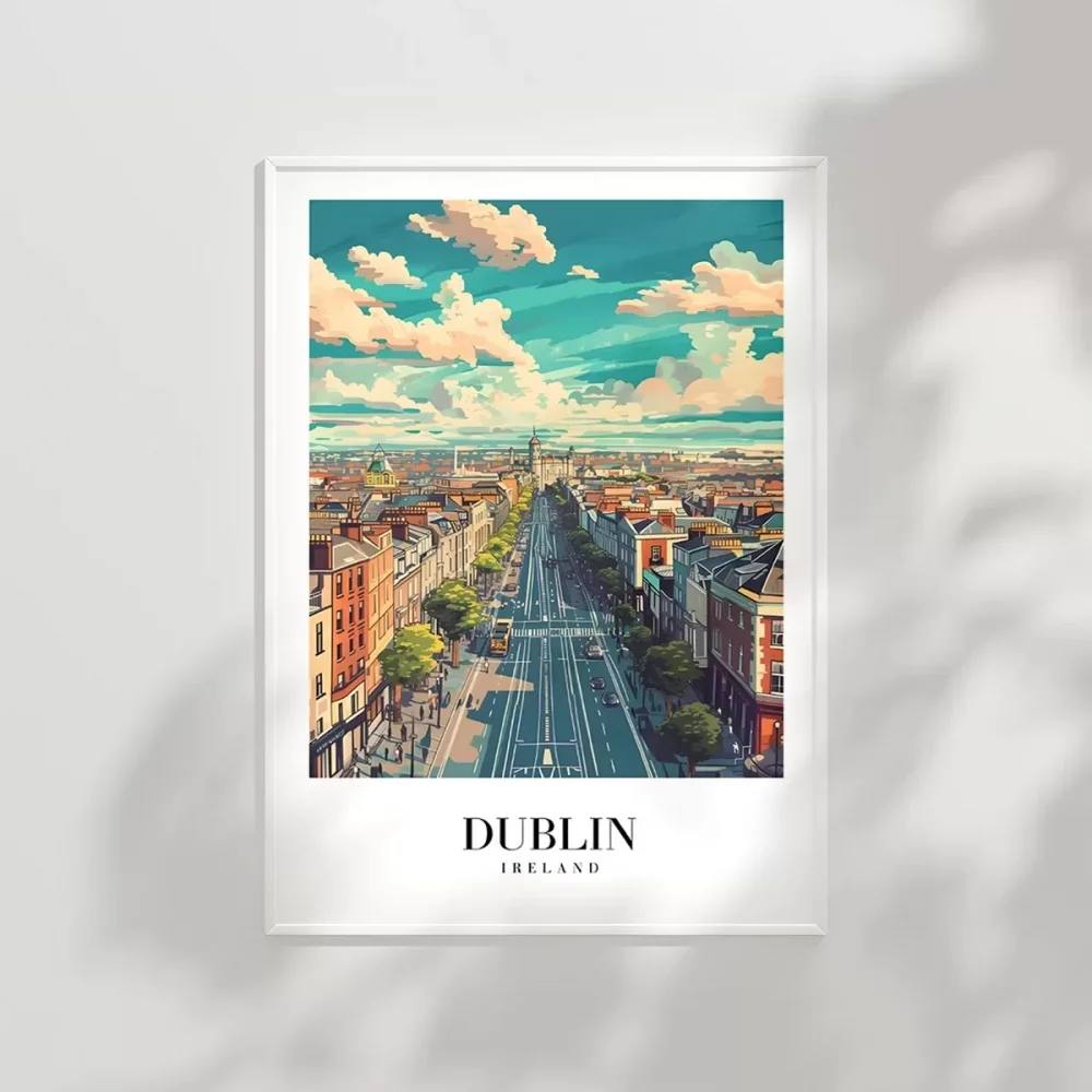 Grafton Caddesi Manzarası Poster