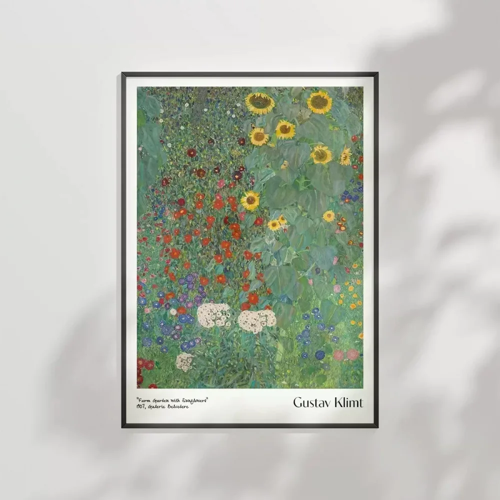 Gustav Klimt Ayçiçekli Çiftlik Bahçesi 2 Poster