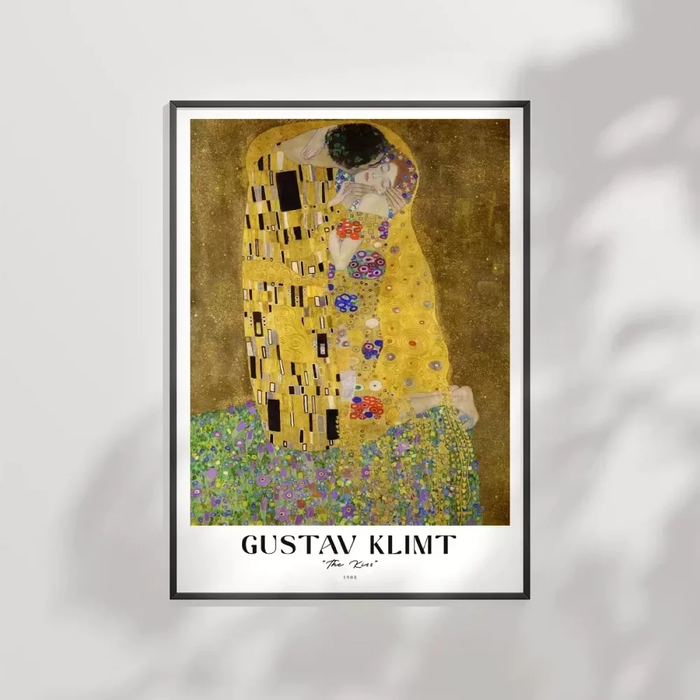 Gustav Klimt Öpücük 3 Poster