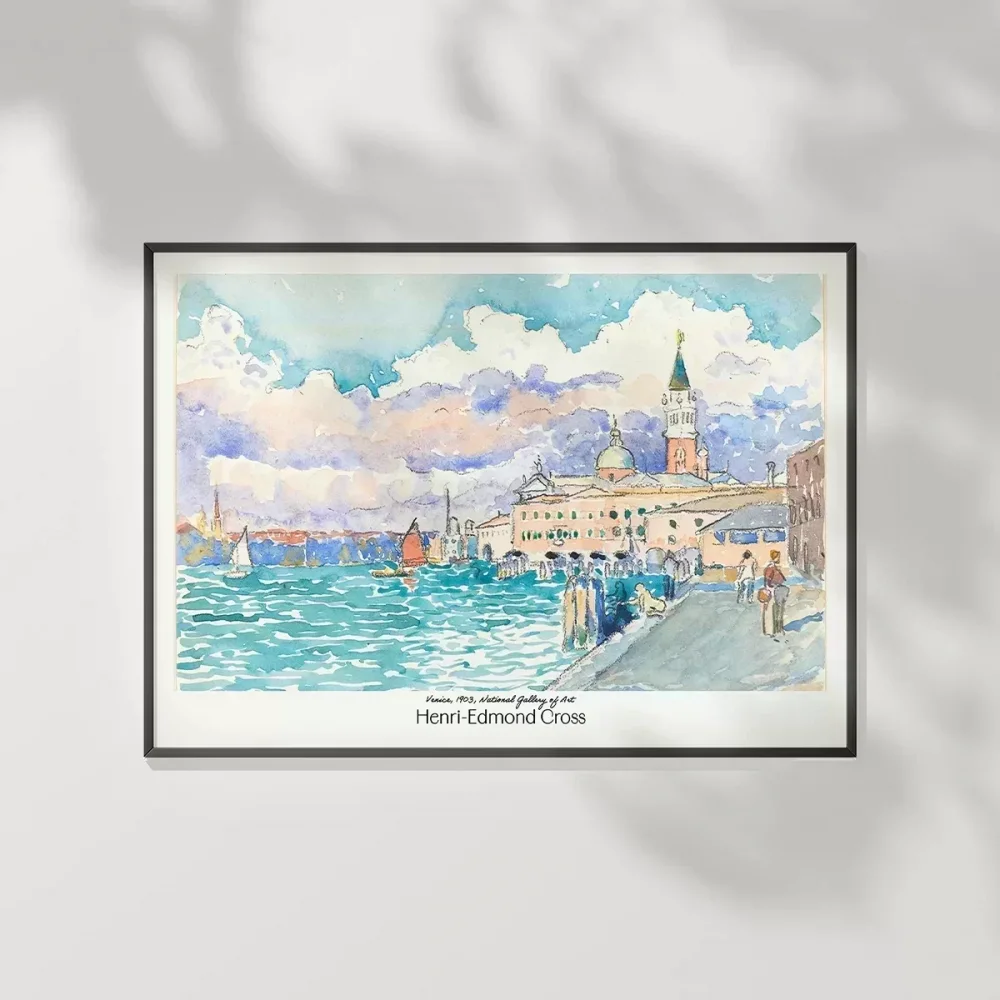 Henri-Edmond Cross Venedik Poster