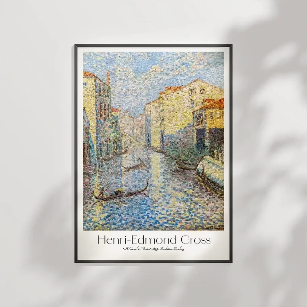 Henri-Edmond Cross Venedikte Bir Kanal Poster