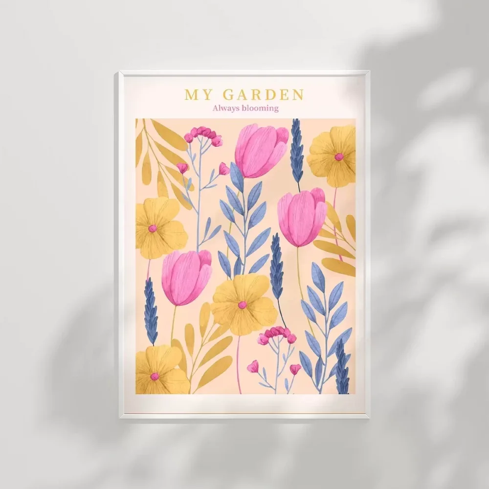 Hep Çiçeklenen Bahçe Poster