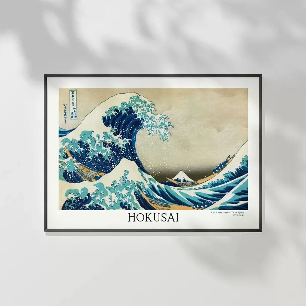 Hokusai Kanagawa Açıklarında Büyük Dalga Poster