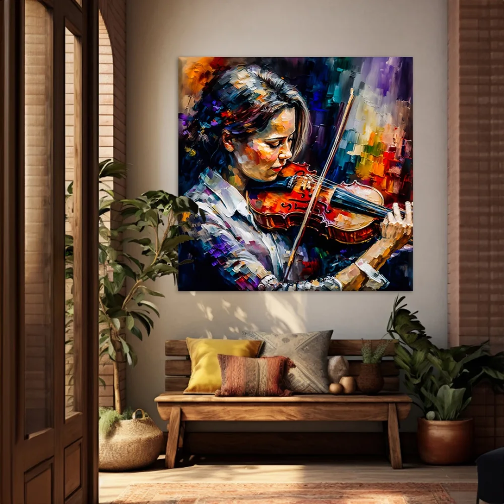 Viyolinin Şiiri Kanvas Tablo