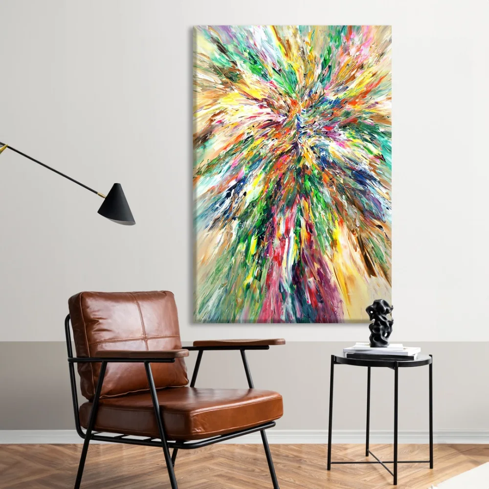 Renk Patlaması Kanvas Tablo