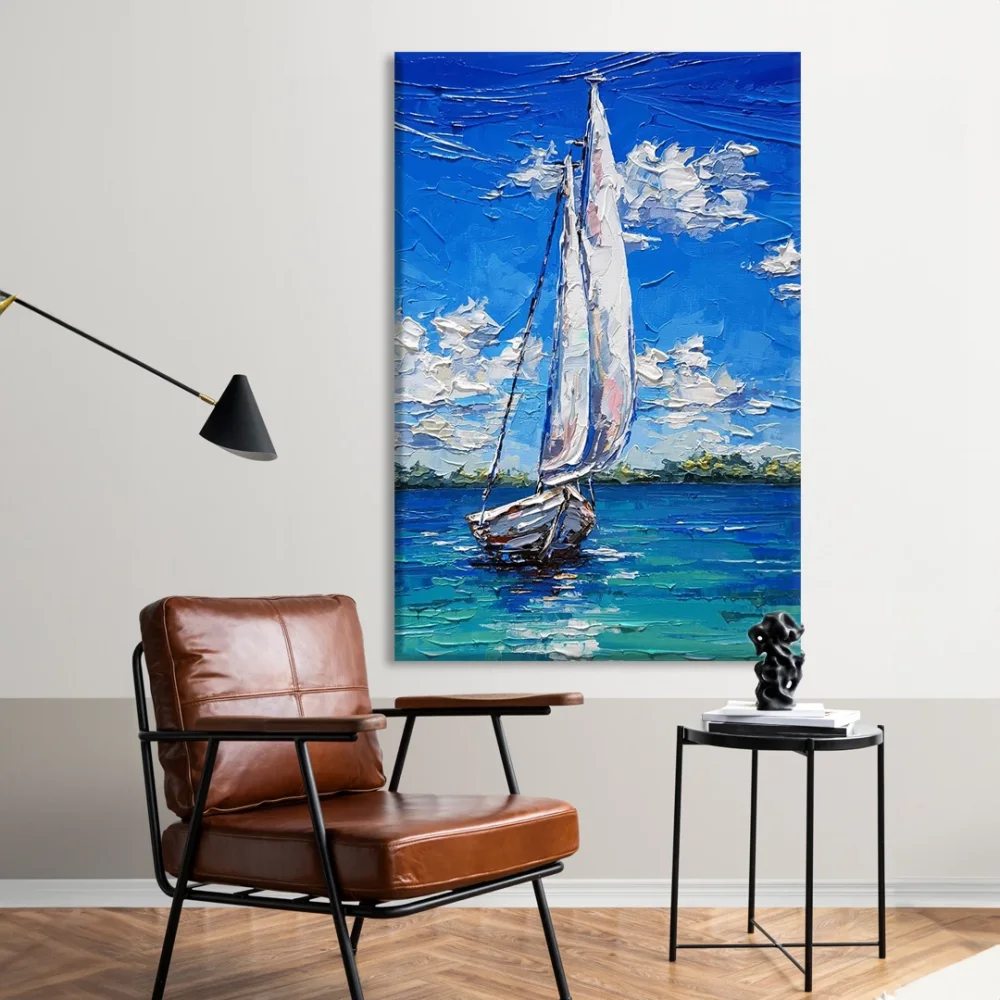 Deniz Yelkenleri Kanvas Tablo