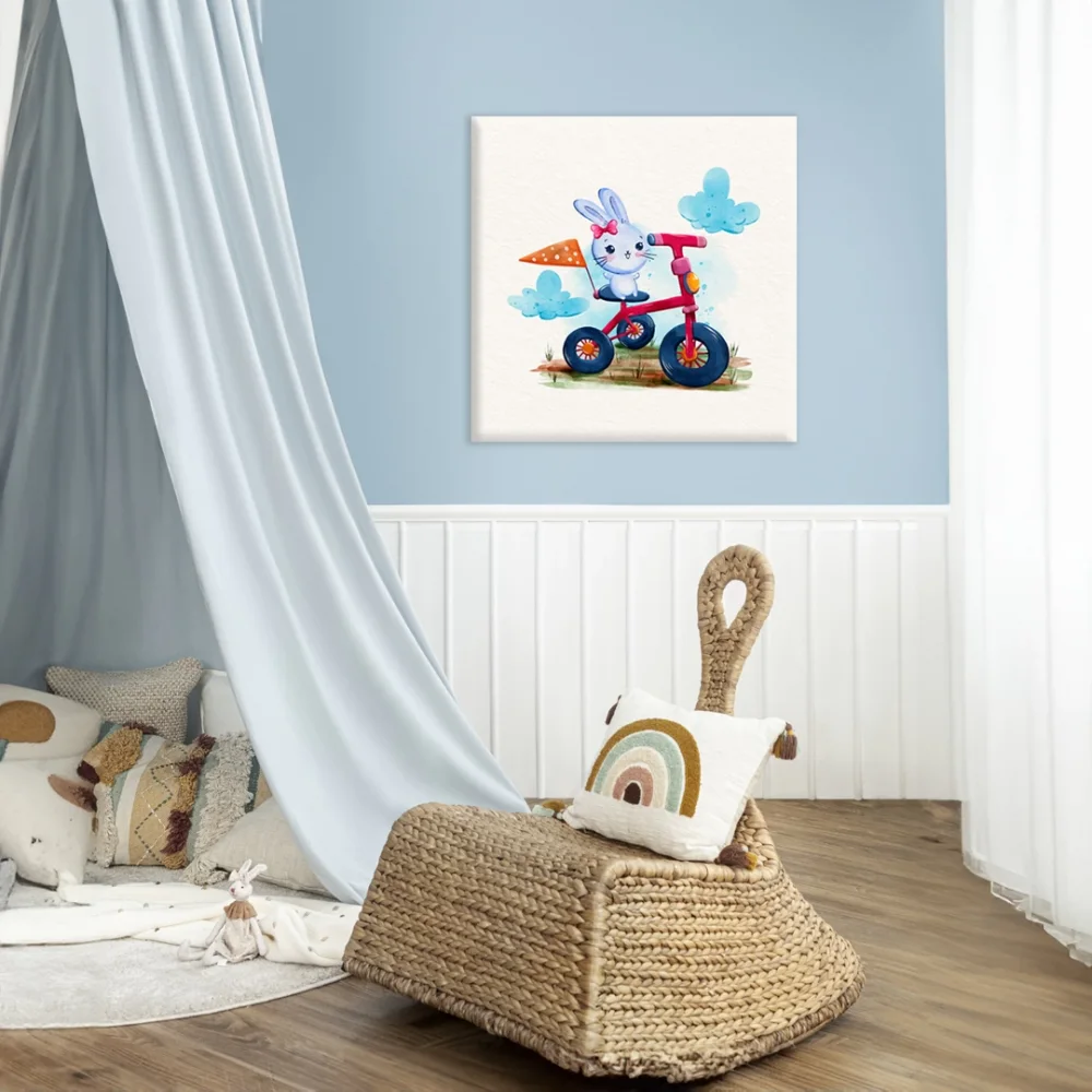 Yarışçı Tavşan Kanvas Tablo