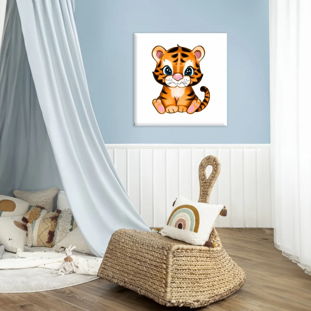 Sevimli Kaplan Kanvas Tablo