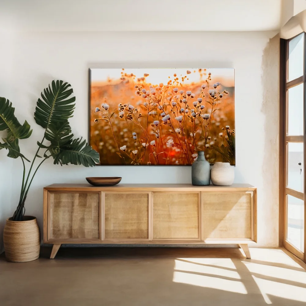 Küçük Dağ Güneşli Gün Kanvas Tablo