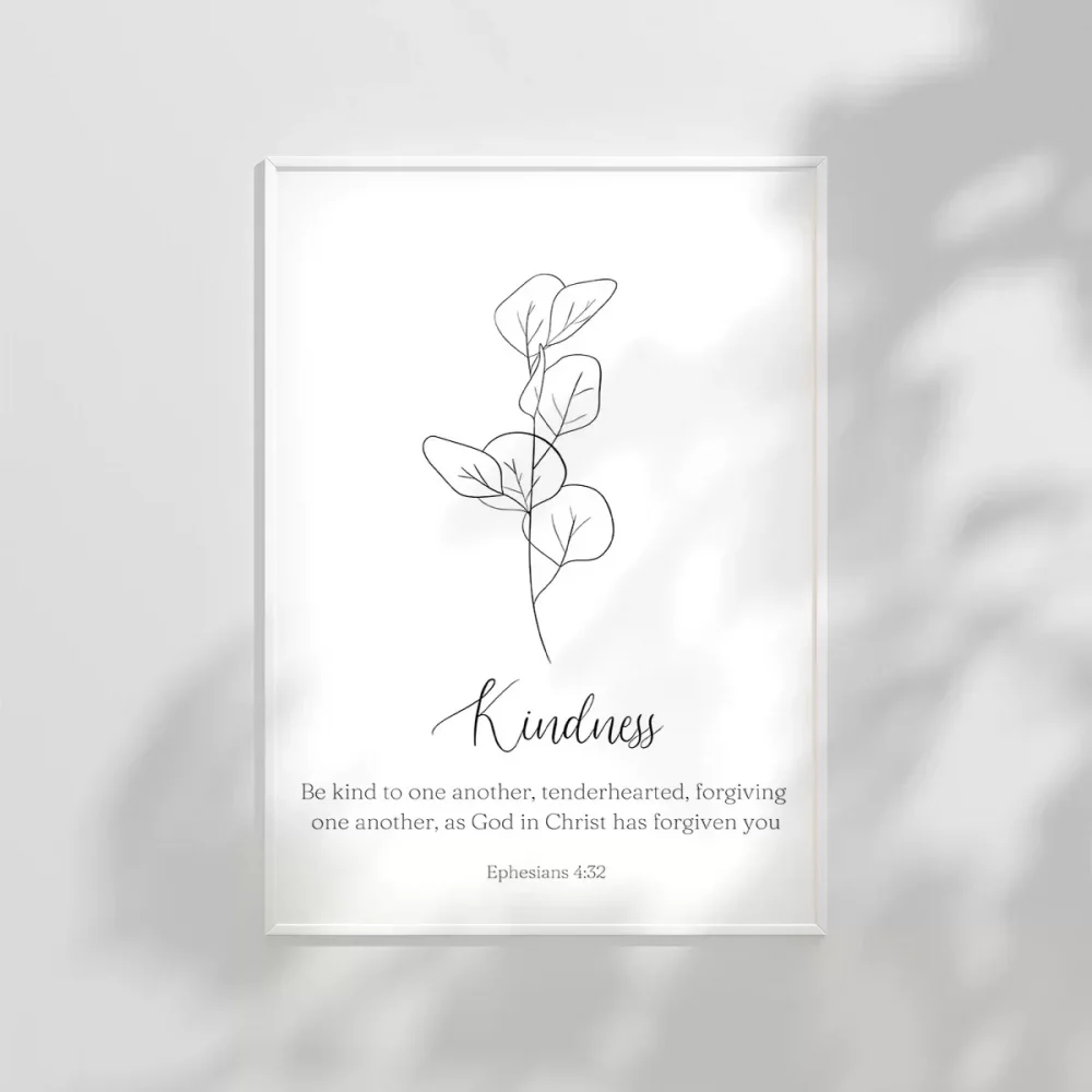 Kindness Temalı Minimalist Poster