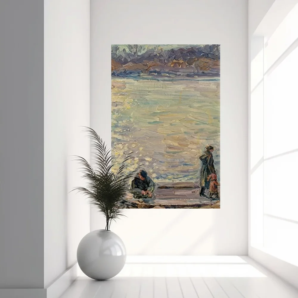 Kıyı Şehri Esintisi Kanvas Tablo