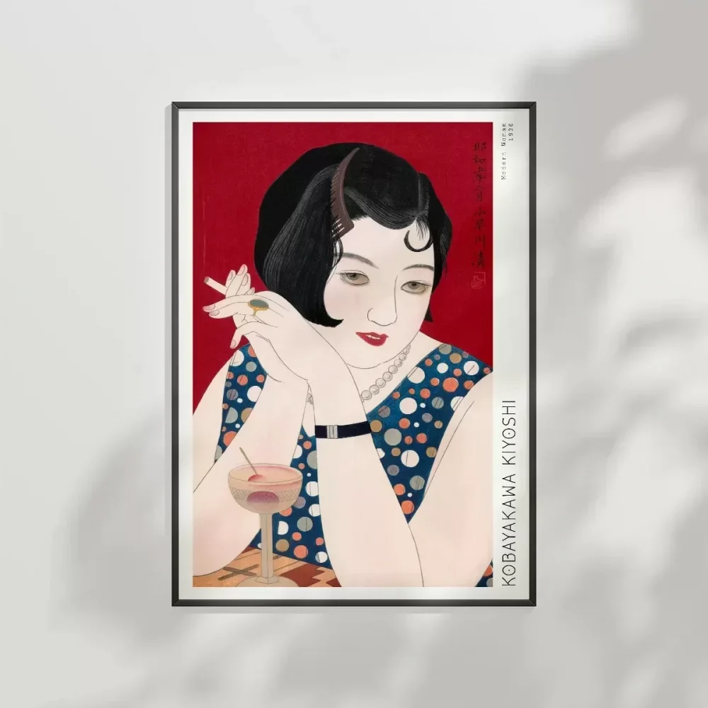 Kobayakawa Kiyoshi Modern Kadın Poster