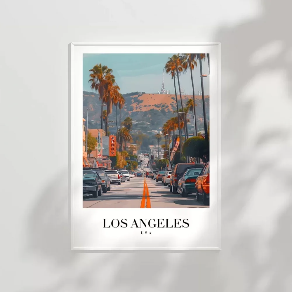 Los Angeles Sokak Manzarası Poster