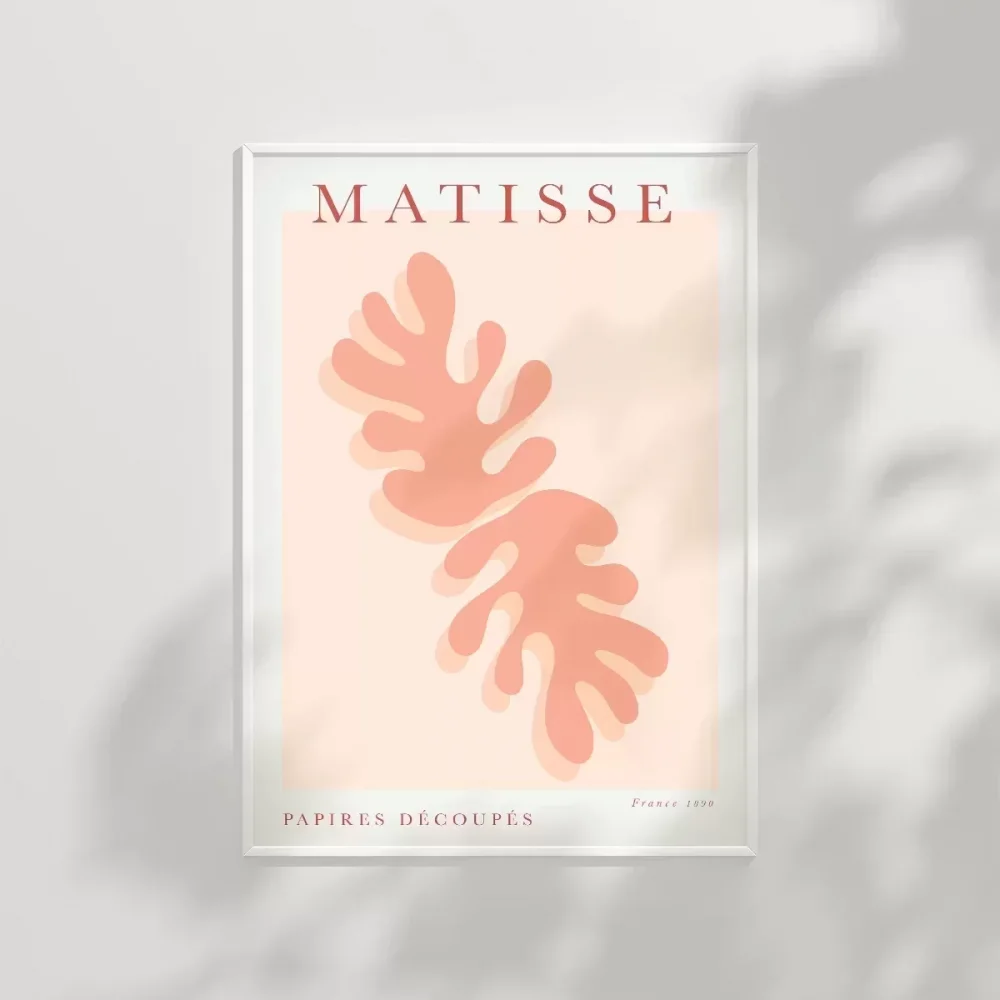 Matisse Pembe Bitki Poster