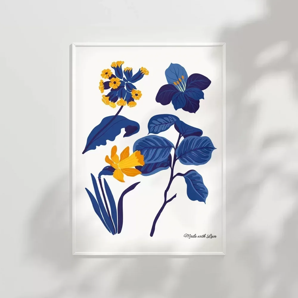 Mavi Bahçe Sevgiyle Tasarlanmış Poster