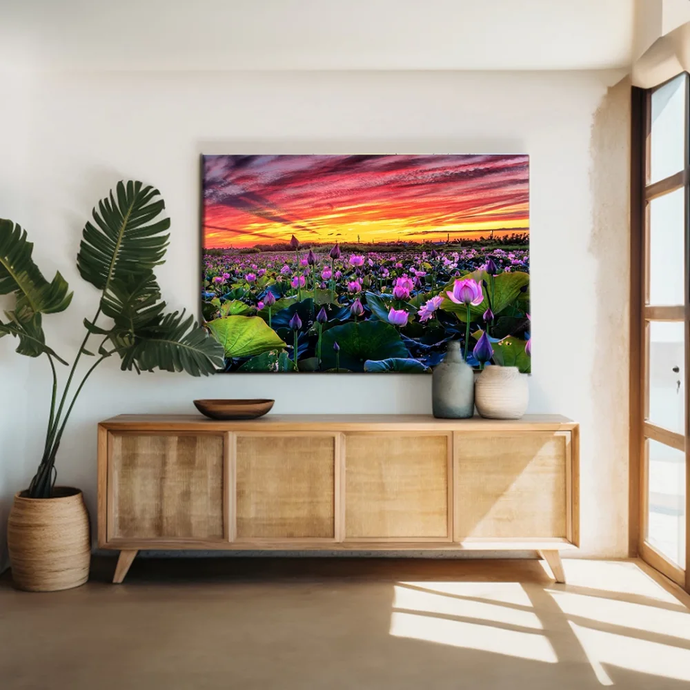 Menekşe Bahçesi Kanvas Tablo