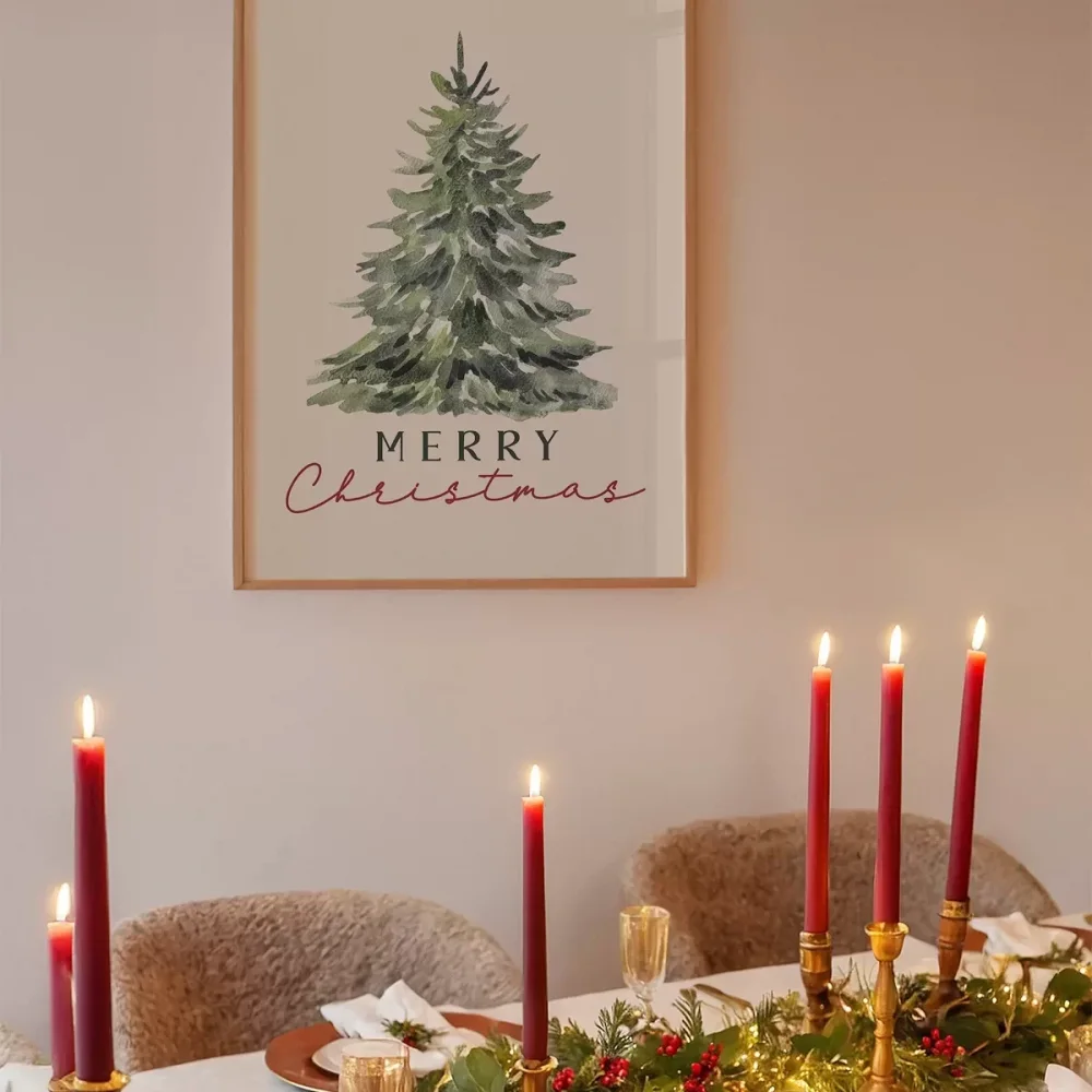 Merry Christmas Çam Ağacı Poster