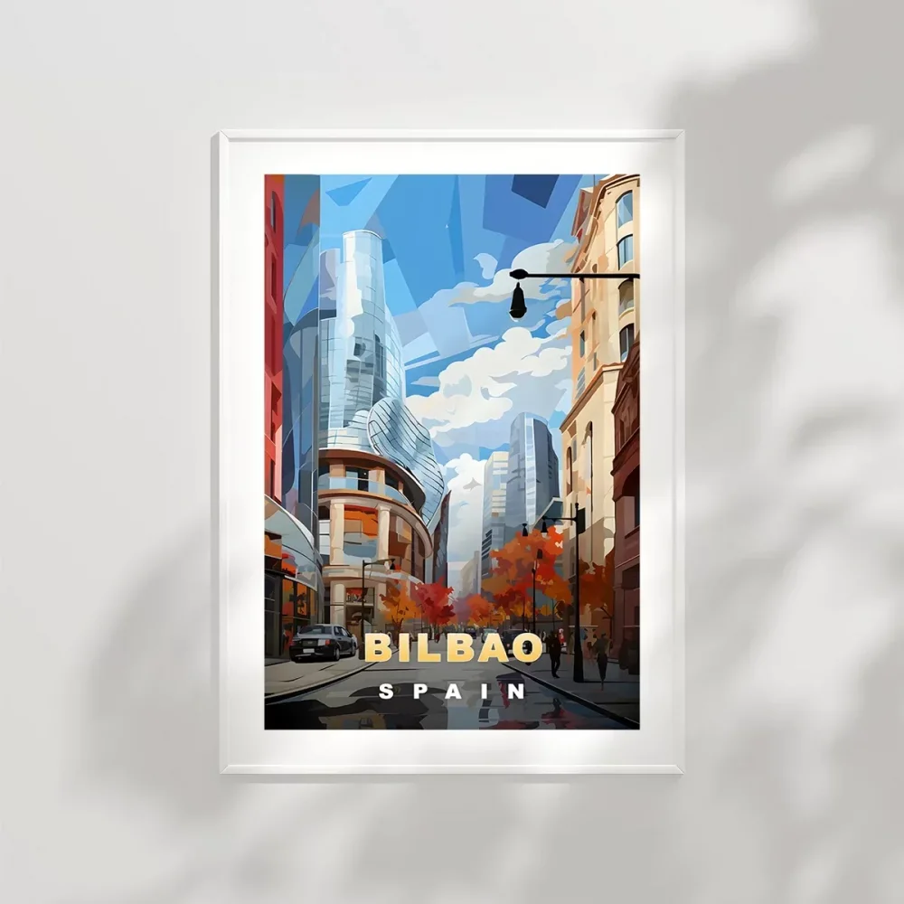 Modern Sanatın Şehri Bilbao Poster