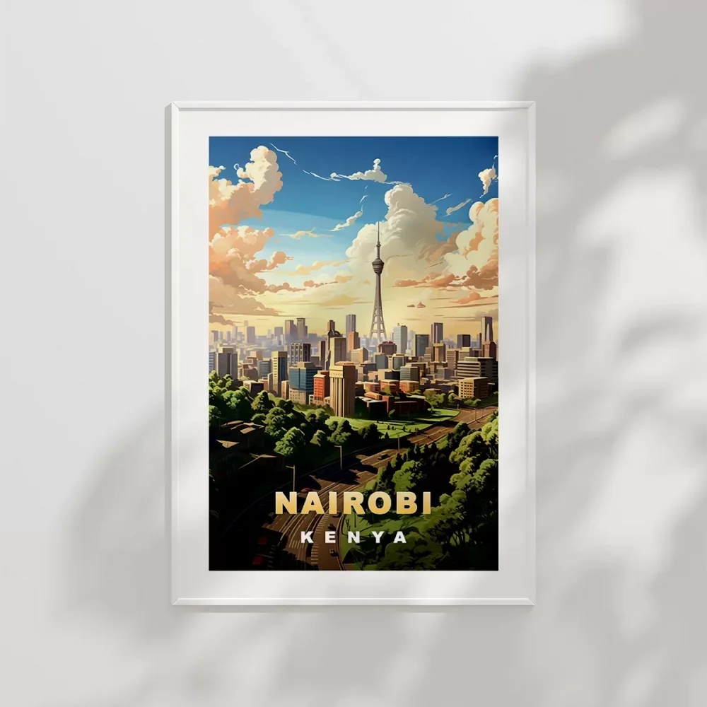 Nairobi Şehir Manzarası Poster