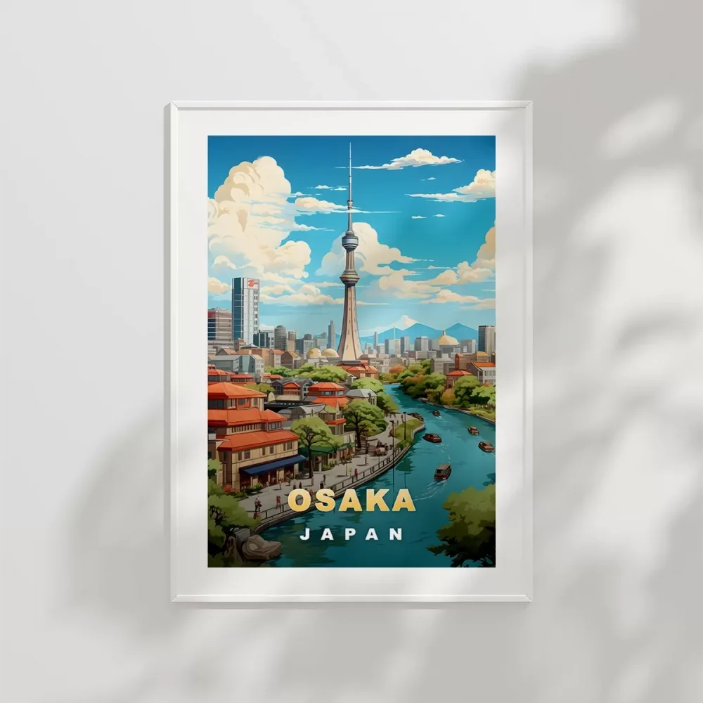 Osakanın İkonik Kulesi Poster