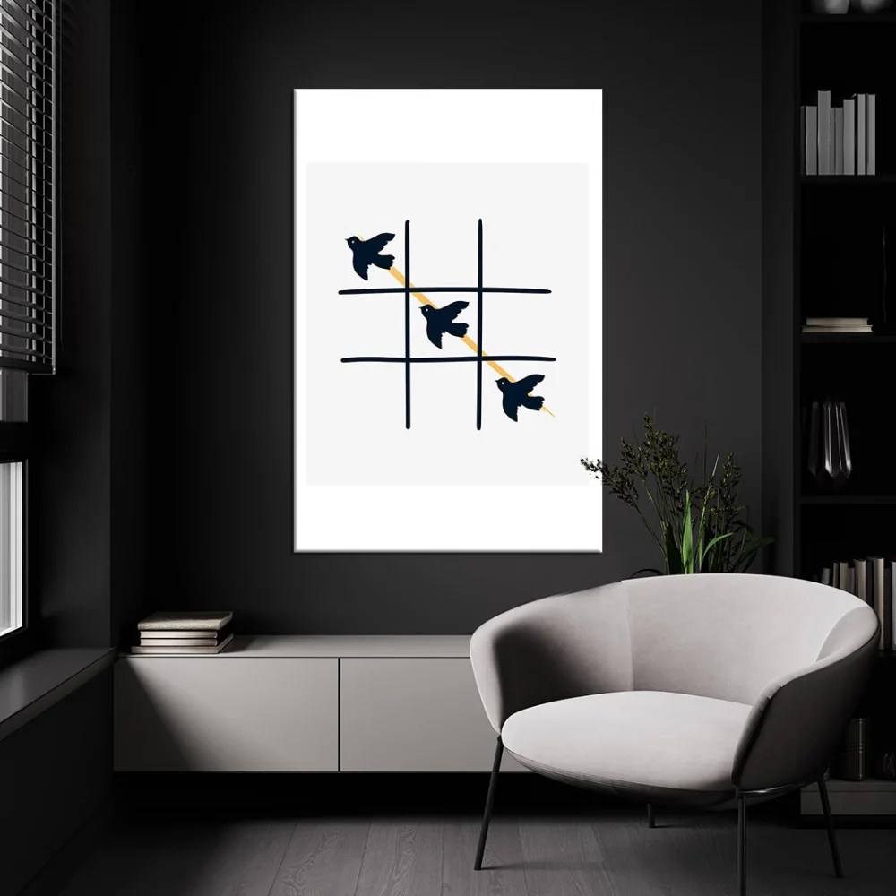 Özgürlüğe Uçan Kuşlar Kanvas Tablo