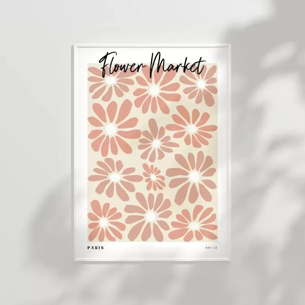 Paris Flower Market Poster