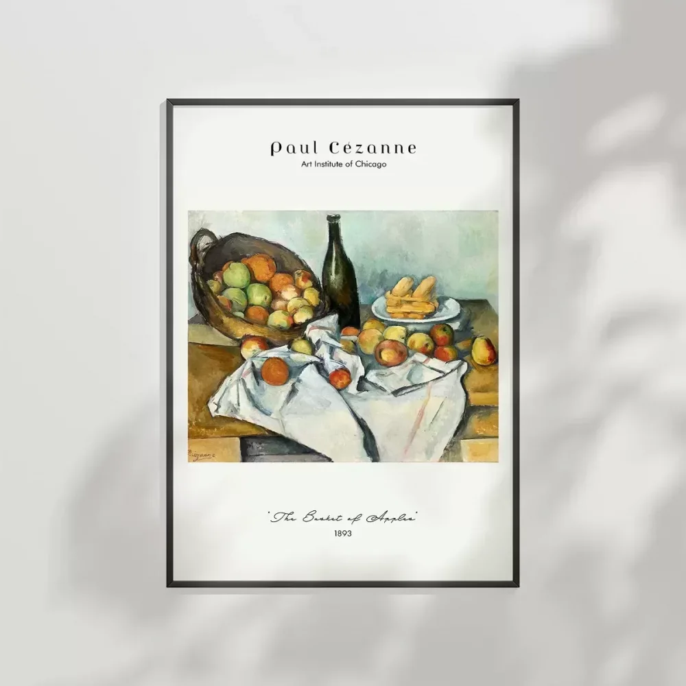 Paul Cézanne Elma Sepeti Poster