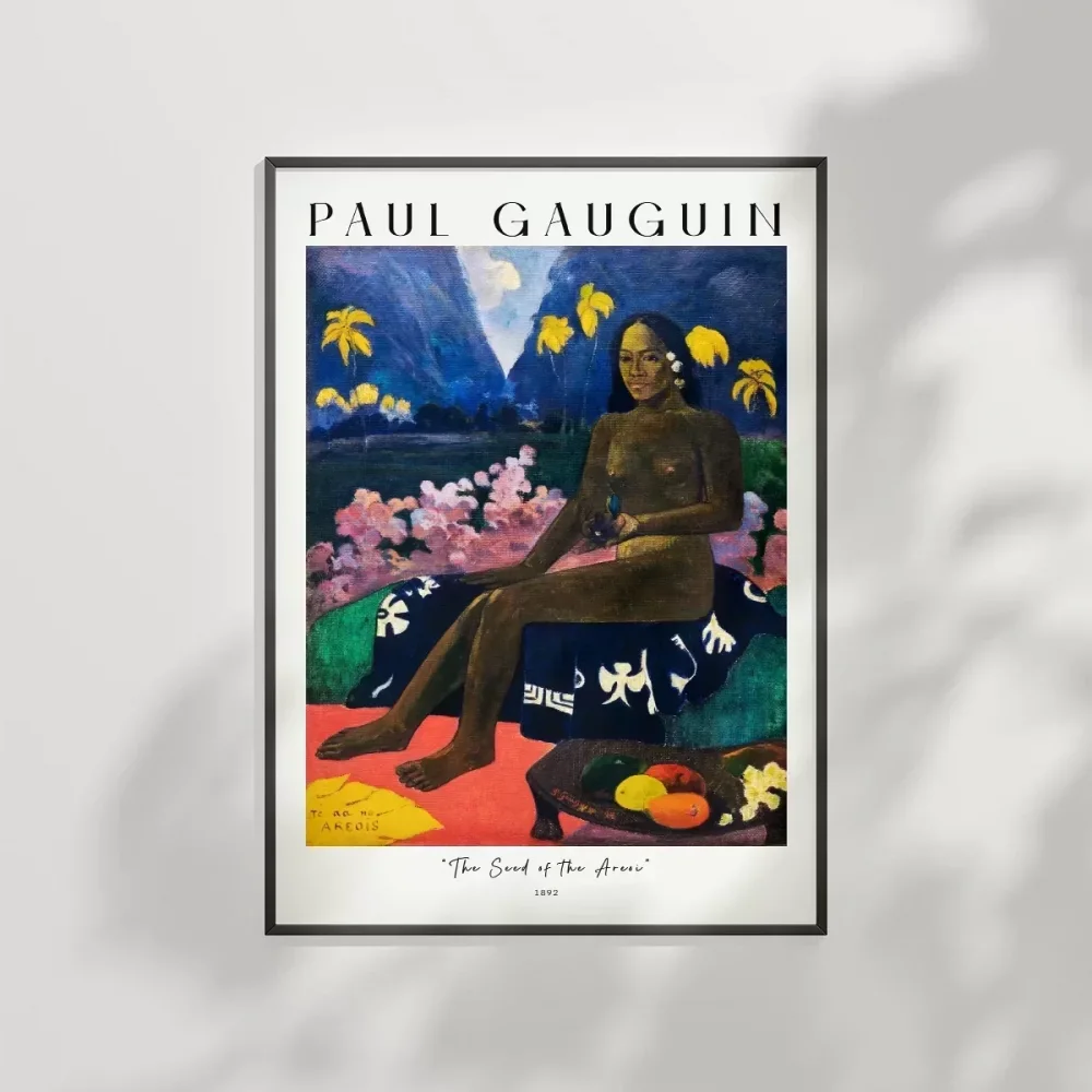 Paul Gaugin Areoi Tohumu Poster