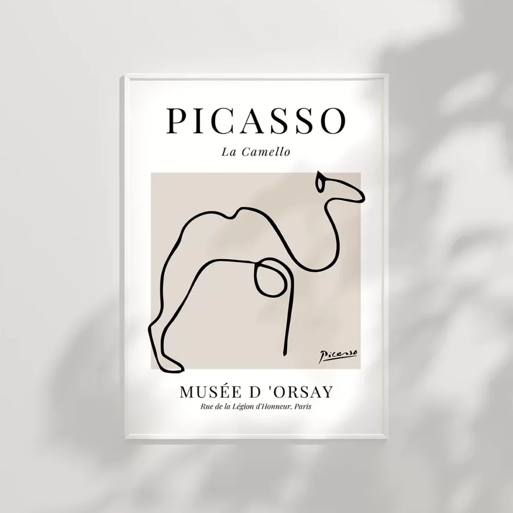 Picasso Tarzı Deve Tablosu Poster