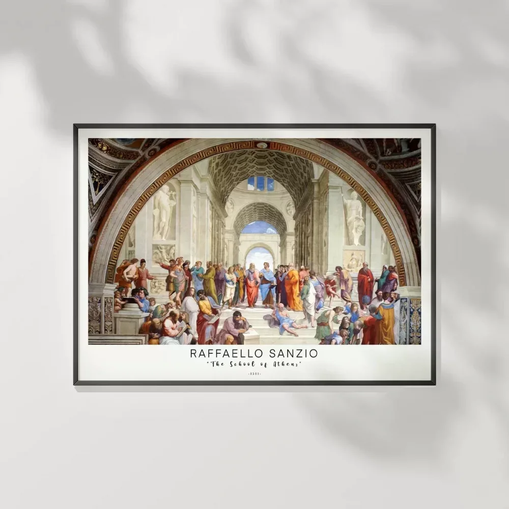 Raffaello Sanzio Atina Okulu Poster