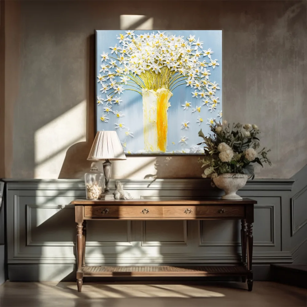 Vazgodaki Papatyalar Kanvas Tablo