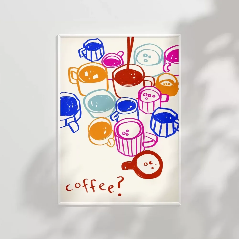 Renkli Kahve Dünyası Poster