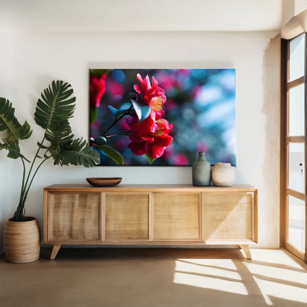 Kamelya Çiçeği Kanvas Tablo