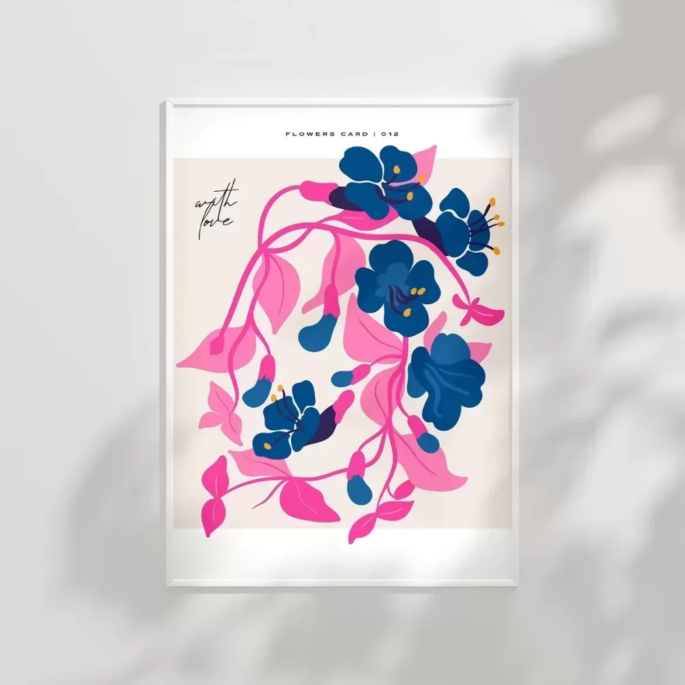 Romantik Çiçek Buketi Poster