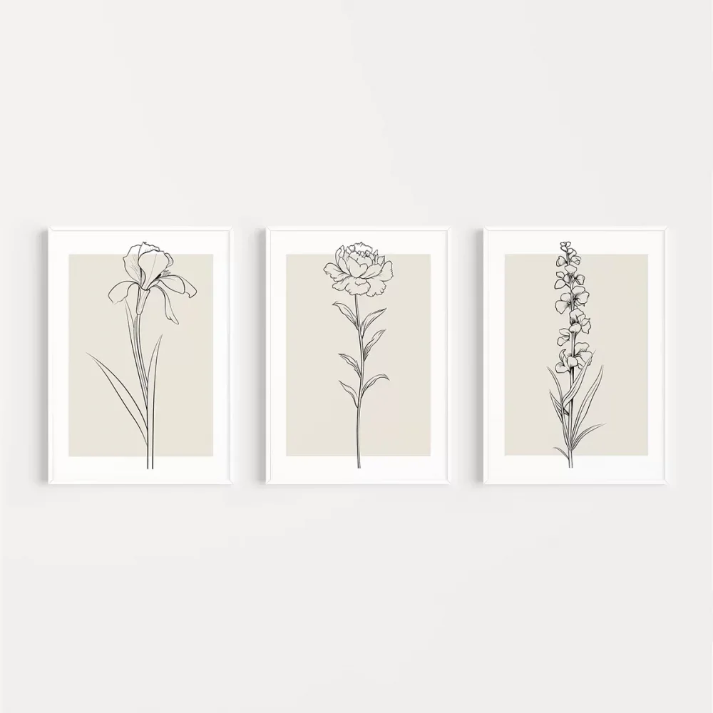 Sade Çiçek Sanatı 3lü Poster
