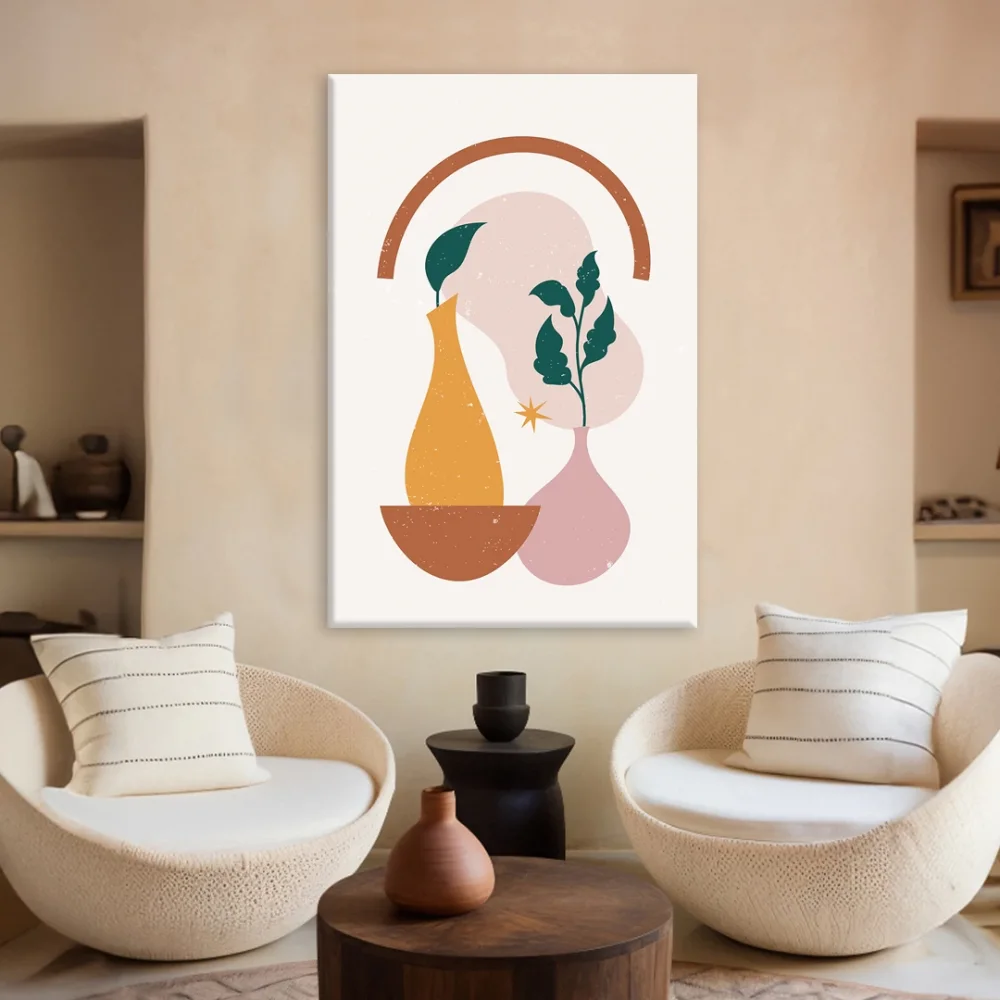 Botanik Simgeler Kanvas Tablo