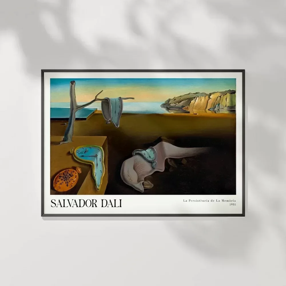 Salvador Dali Eriyen Saatler Poster