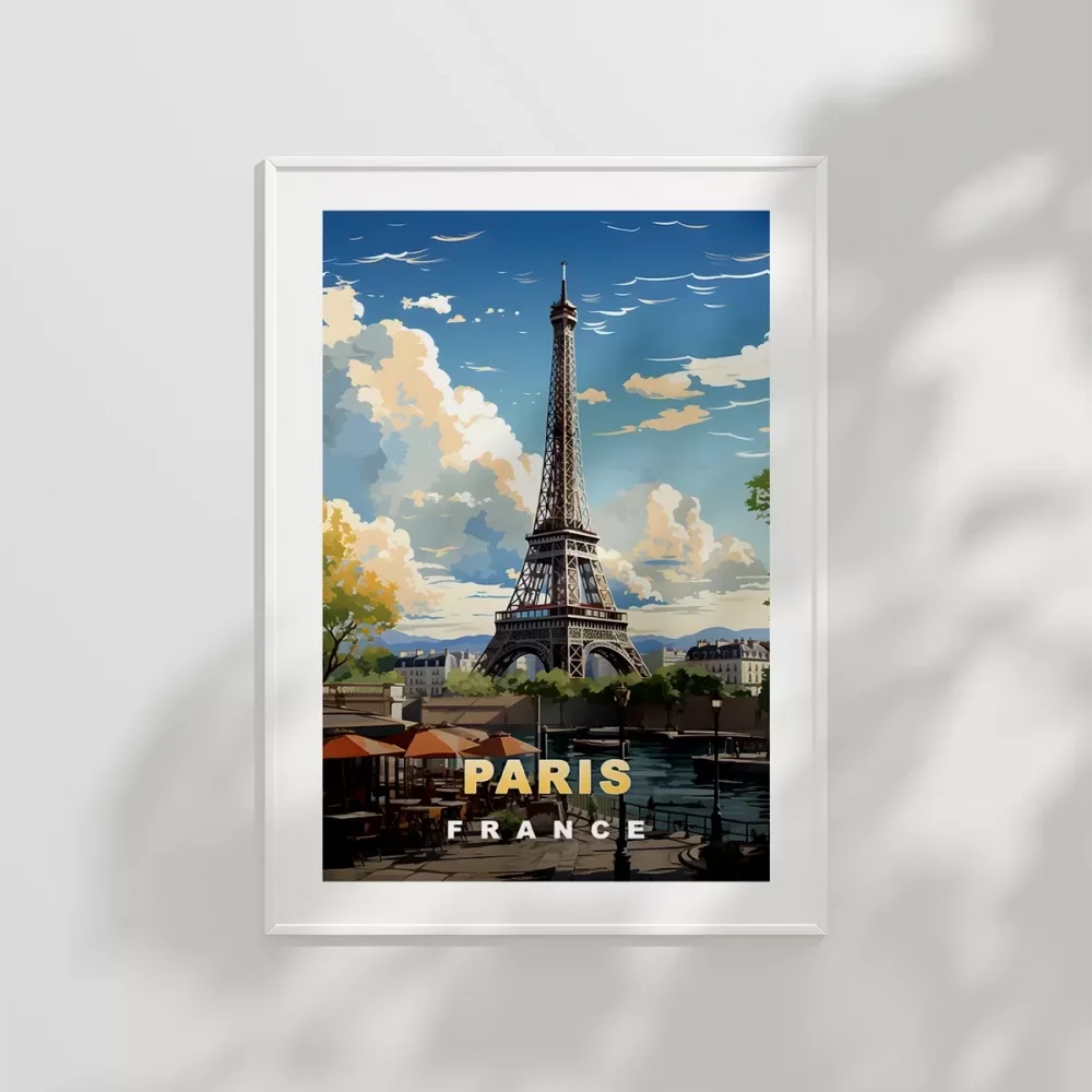 Sanatsal Eyfel Kulesi Poster