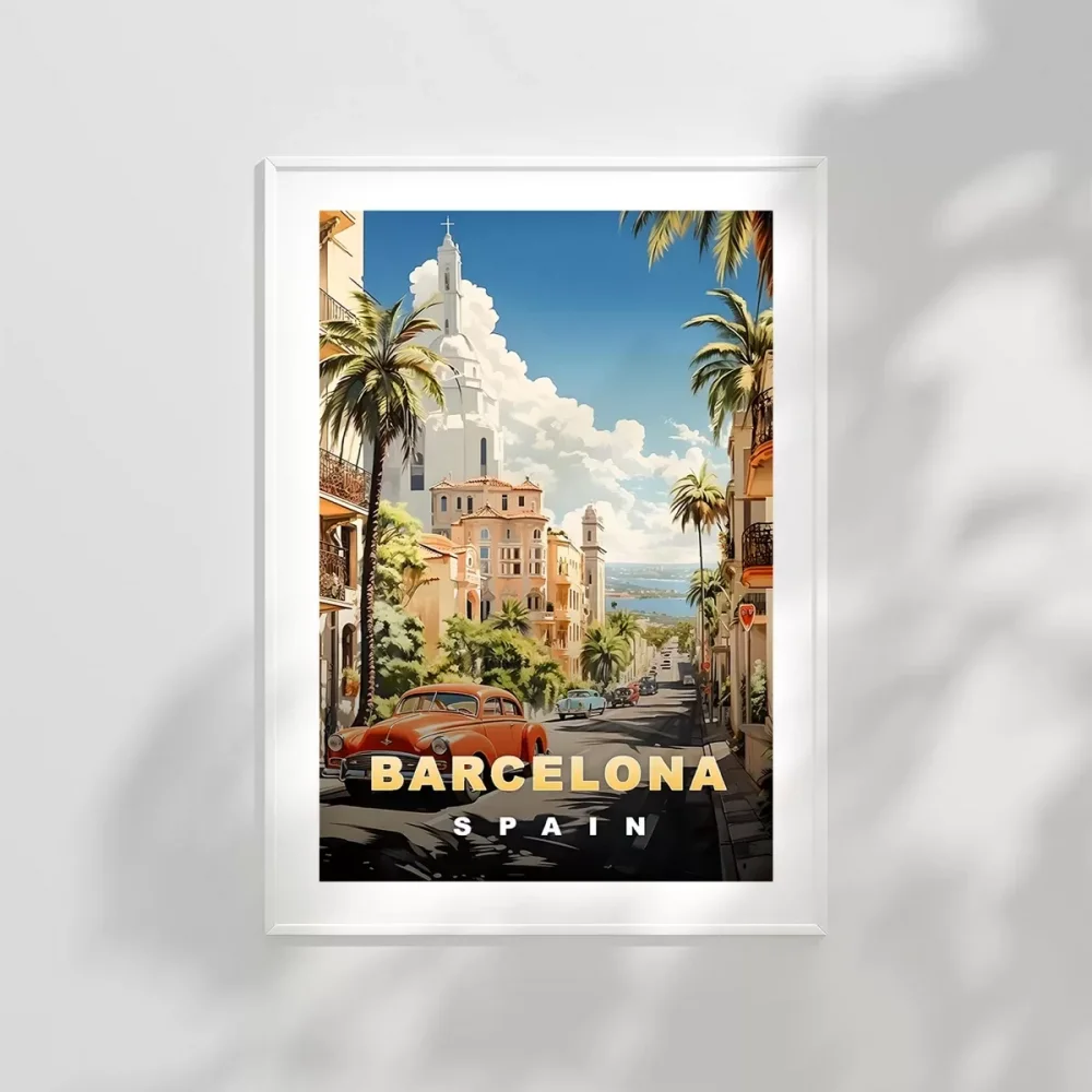 Şehir ve Deniz Uyumu – Barcelo Poster