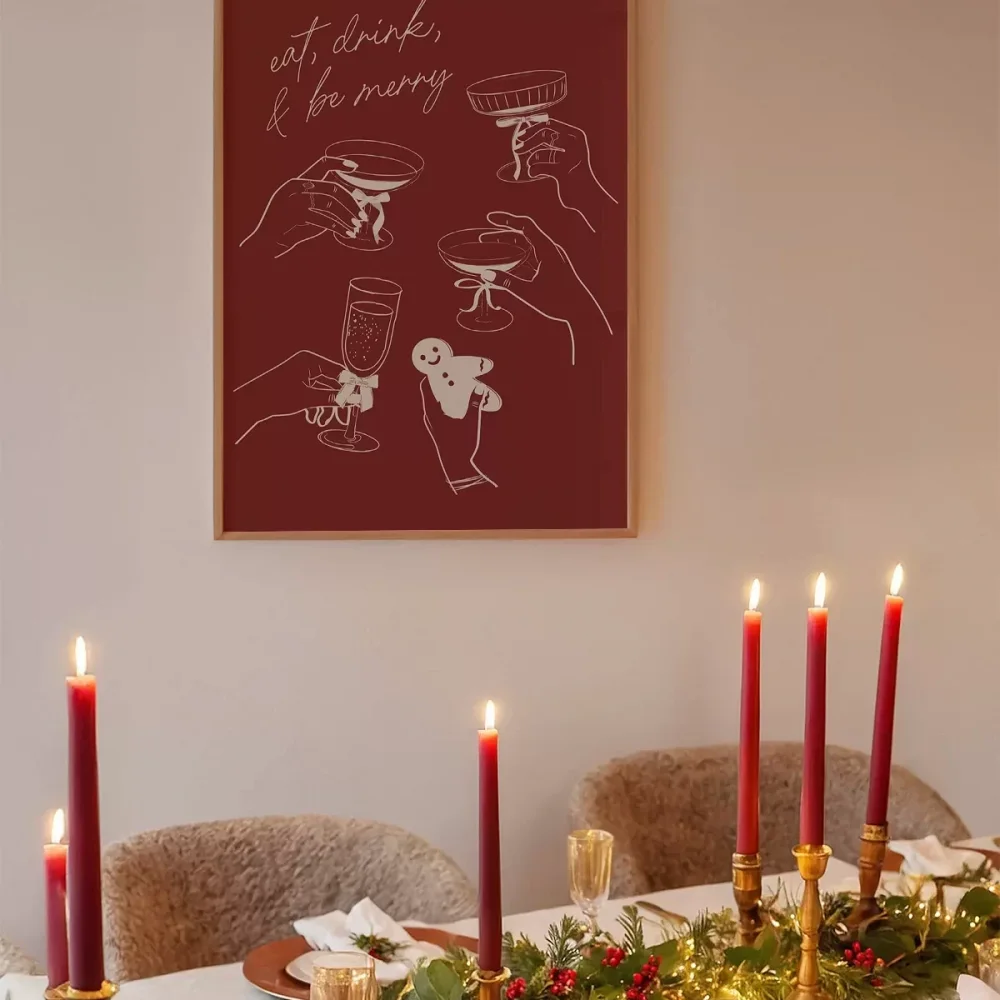 Sıcak Yılbaşı Sofrası Poster