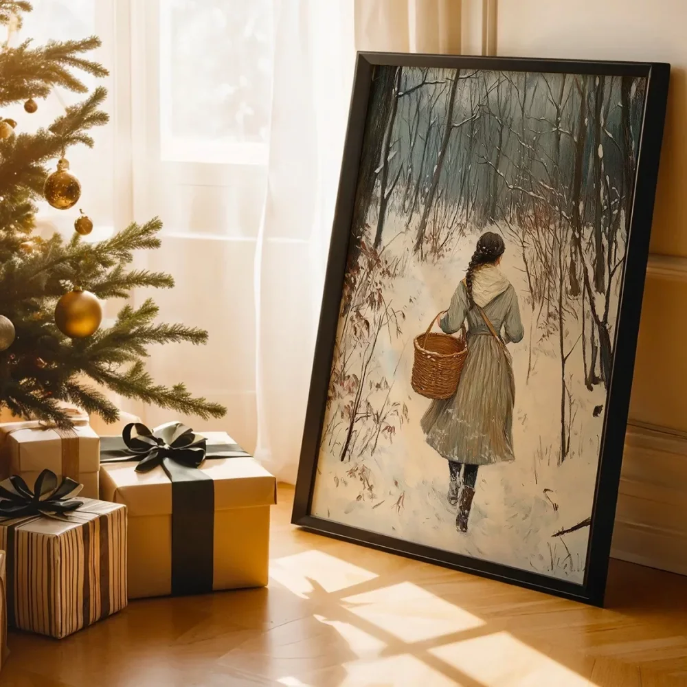 Sırtı Dönük Kış Poster