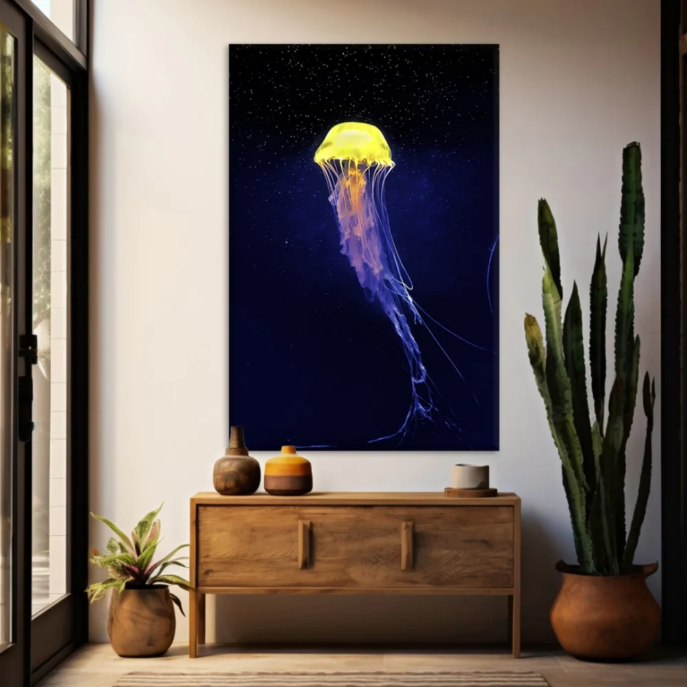 Renkli Deniz Anası Kanvas Tablo