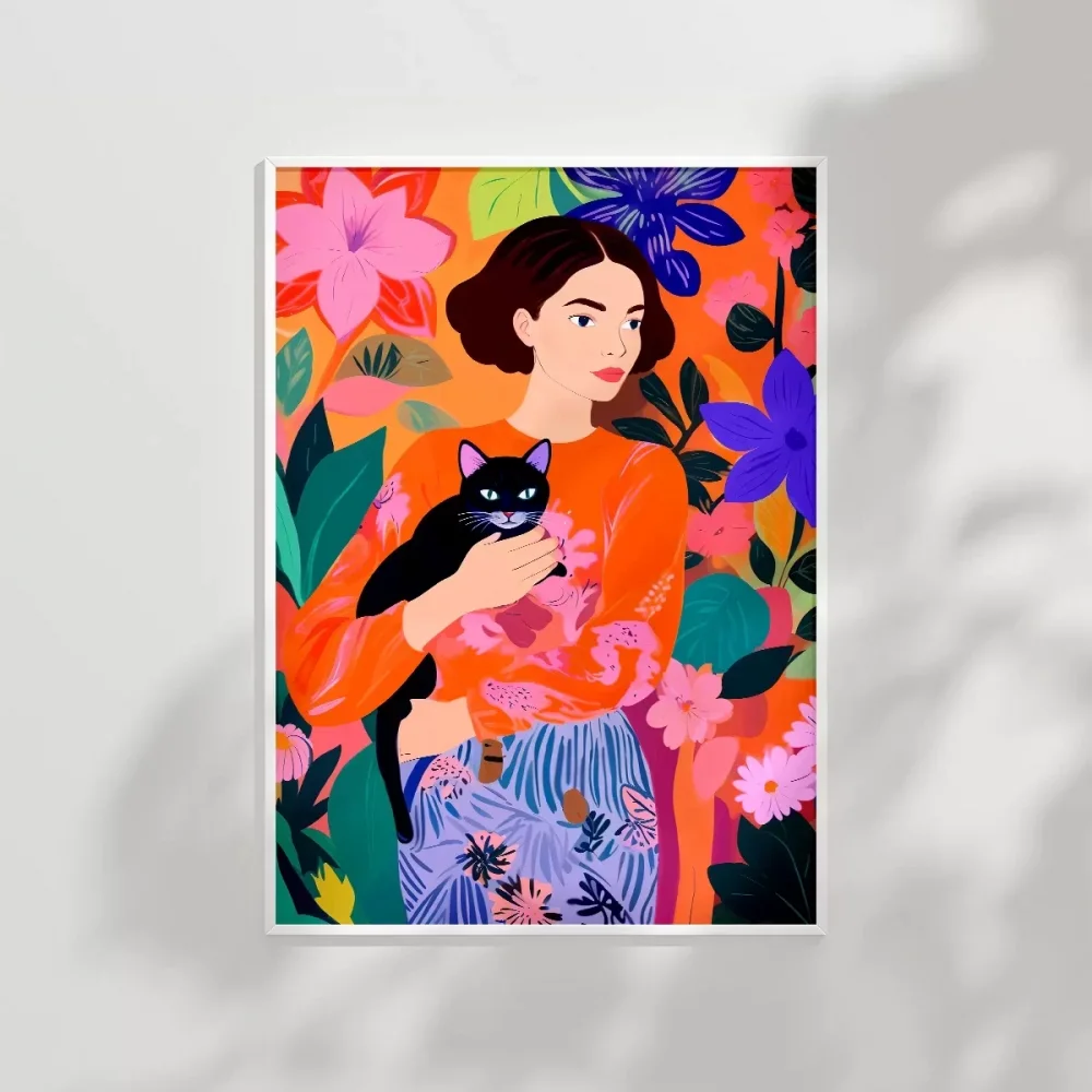 Siyah Kedinin Bahçesi Poster