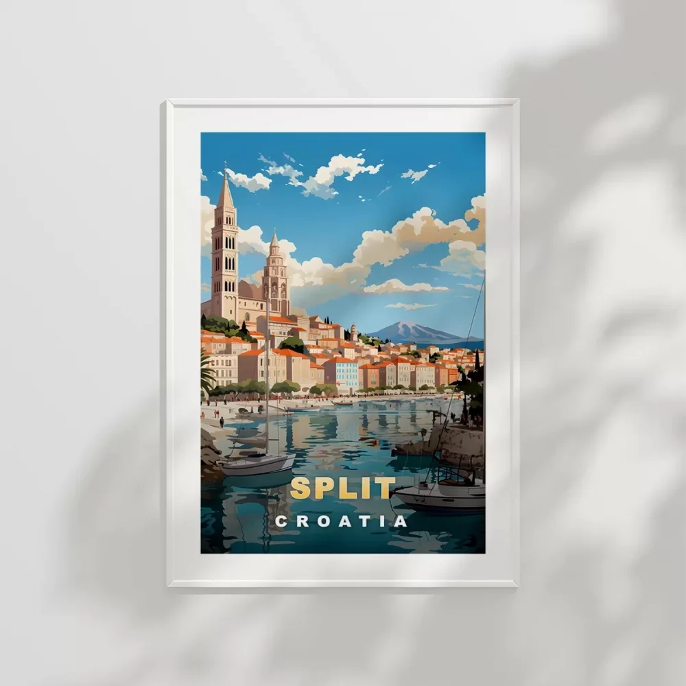 Split Sahil Manzarası Poster