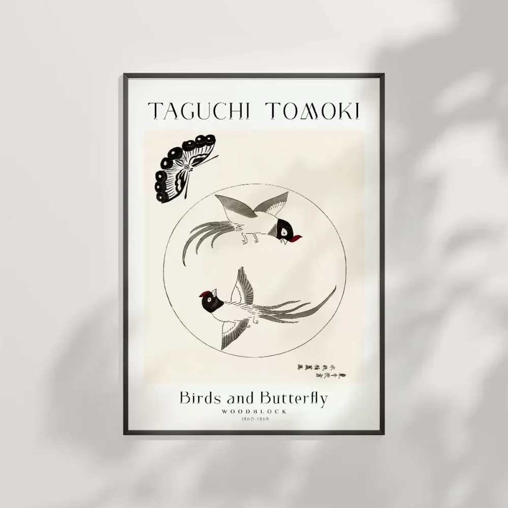 Taguchi Tomoki Kuşlar ve Kelebek Poster
